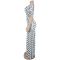 New women's polka dot split banquet vacation bag hip dress