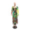 Women's Ear Ear Edge Round Neck Strap Printed Long Sleeve Dress