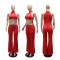 New Decorative Waist Heavy Industry Light Luxury Water Diamond Belt Shining Full Diamond Waist Chain Pants Set