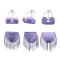 Fashionable women's sexy neck hanging and strapless outfit with tassel shorts set