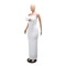 Spring and summer new strapless camisole long dress, seaside sexy chest flower dress