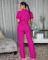 Women's elegant and personalized lace patchwork lace wide leg pants jumpsuit