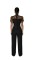 Elegant and personalized leopard print patchwork bubble short sleeved lace up jumpsuit