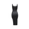 Women's new fashionable polka dot printed sleeveless slim irregular dress