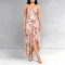 New women's French floral suspender mesh party dress