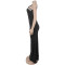 New women's light luxury nail bead socialite dinner fish tail dress
