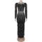 New women's hot stamping and hip hugging dress, light luxury dinner dress