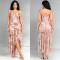 New women's French floral suspender mesh party dress