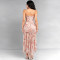 New women's French floral suspender mesh party dress