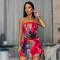 Fashion two-piece strapless backless sexy short skirt casual women's clothing new style
