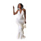 Wind solid color hanging neck bag buttocks dress, women's summer new fashionable dress dress