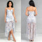 New women's French floral suspender mesh party dress