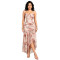 New women's French floral suspender mesh party dress