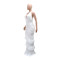 Wind solid color hanging neck bag buttocks dress, women's summer new fashionable dress dress