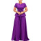 Summer temperament elegant and fashionable plus size short sleeved ruffled top casual wide leg pants set