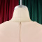 Elegant temperament, plus size, mid length, high waist, and large swing dress