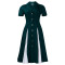 New women's clothing style fashionable commuting simple suit collar splicing color