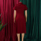 New women's clothing style fashionable commuting simple suit collar splicing color