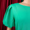 New fashionable and elegant round neck bubble sleeves, large skirt, medium to long foreign trade dress