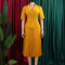 2026 summer temperament fashionable and elegant five quarter sleeve suit collar African dress
