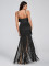 Hot selling new halter top long dress with tassel at the hem sexy evening party dress