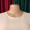 New foreign trade style elegant and fashionable round neck five quarter sleeve patchwork hip hugging dress