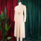 Elegant temperament, plus size, mid length, high waist, and large swing dress