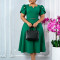 Women's Summer Fashion High Waist Elegant Large Size Foreign Trade Large Size Dress