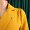 2026 summer temperament fashionable and elegant five quarter sleeve suit collar African dress