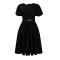New fashionable and elegant round neck bubble sleeves, large skirt, medium to long foreign trade dress