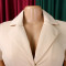 New women's clothing style fashionable commuting simple suit collar splicing color