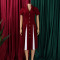 New women's clothing style fashionable commuting simple suit collar splicing color