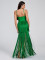Hot selling new halter top long dress with tassel at the hem sexy evening party dress
