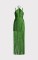 Hot selling new halter top long dress with tassel at the hem sexy evening party dress