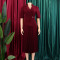 2026 summer temperament fashionable and elegant five quarter sleeve suit collar African dress