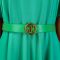 New fashionable and elegant round neck bubble sleeves, large skirt, medium to long foreign trade dress