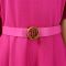 New fashionable and elegant round neck bubble sleeves, large skirt, medium to long foreign trade dress