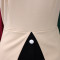 New foreign trade style elegant and fashionable round neck five quarter sleeve patchwork hip hugging dress