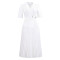 2026 summer temperament fashionable and elegant five quarter sleeve suit collar African dress