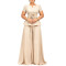Summer temperament elegant and fashionable plus size short sleeved ruffled top casual wide leg pants set