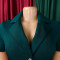 New women's clothing style fashionable commuting simple suit collar splicing color