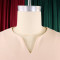 Elegant temperament, plus size, mid length, high waist, and large swing dress