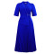 2026 summer temperament fashionable and elegant five quarter sleeve suit collar African dress