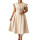 Apricot color + belt + brooch