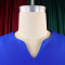 Elegant temperament, plus size, mid length, high waist, and large swing dress