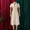New women's clothing style fashionable commuting simple suit collar splicing color