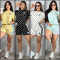 Fashion Polka Dot Casual Set Loose Comfortable Skin-Friendly Fabric Short Sleeve Shorts Two-Piece Set