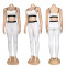 Fashionable Strappy Sports Tank Top (with Bra) High-Elastic Waistband Fitness Yoga Set