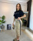 Summer style new style temperament short sleeved+mid skirt sexy two-piece set in stock 2 colors