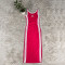 New fashion embroidered waist cinching slimming slit knitted European and American sleeveless dress in five colors